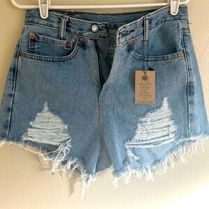 Levi’s 505 Vintage up-cycled cutoff shorts, sizes 29 & 30